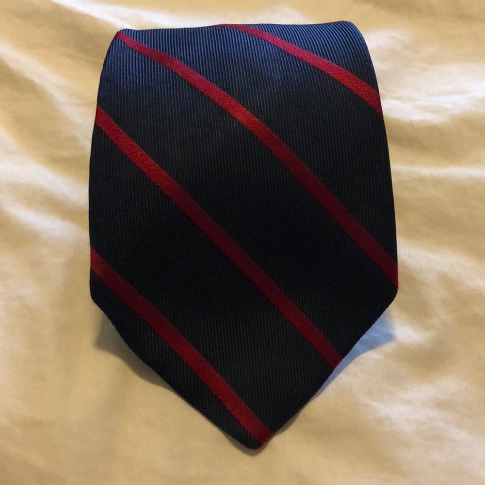 Brooks Brothers Navy & Red Silk Tie